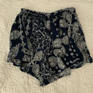 Altar’d State navy flowy shorts